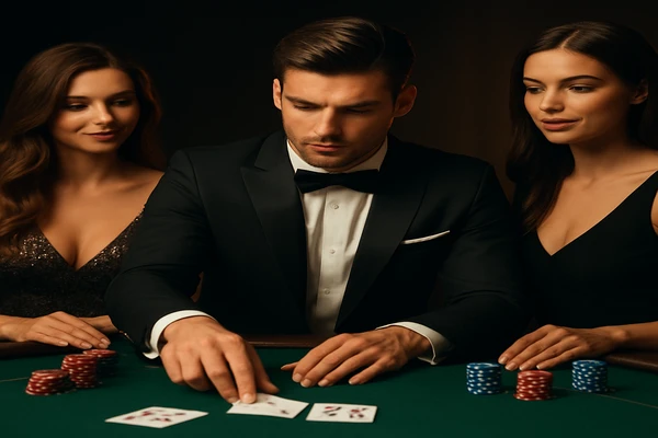 8999bet–এ একজন নারী ল্যাপটপে অনলাইন গেম উপভোগ করছেন, চারদিকে আলোকময় গেমিং প্ল্যাটফর্মের পরিবেশ ছড়িয়ে পড়েছে